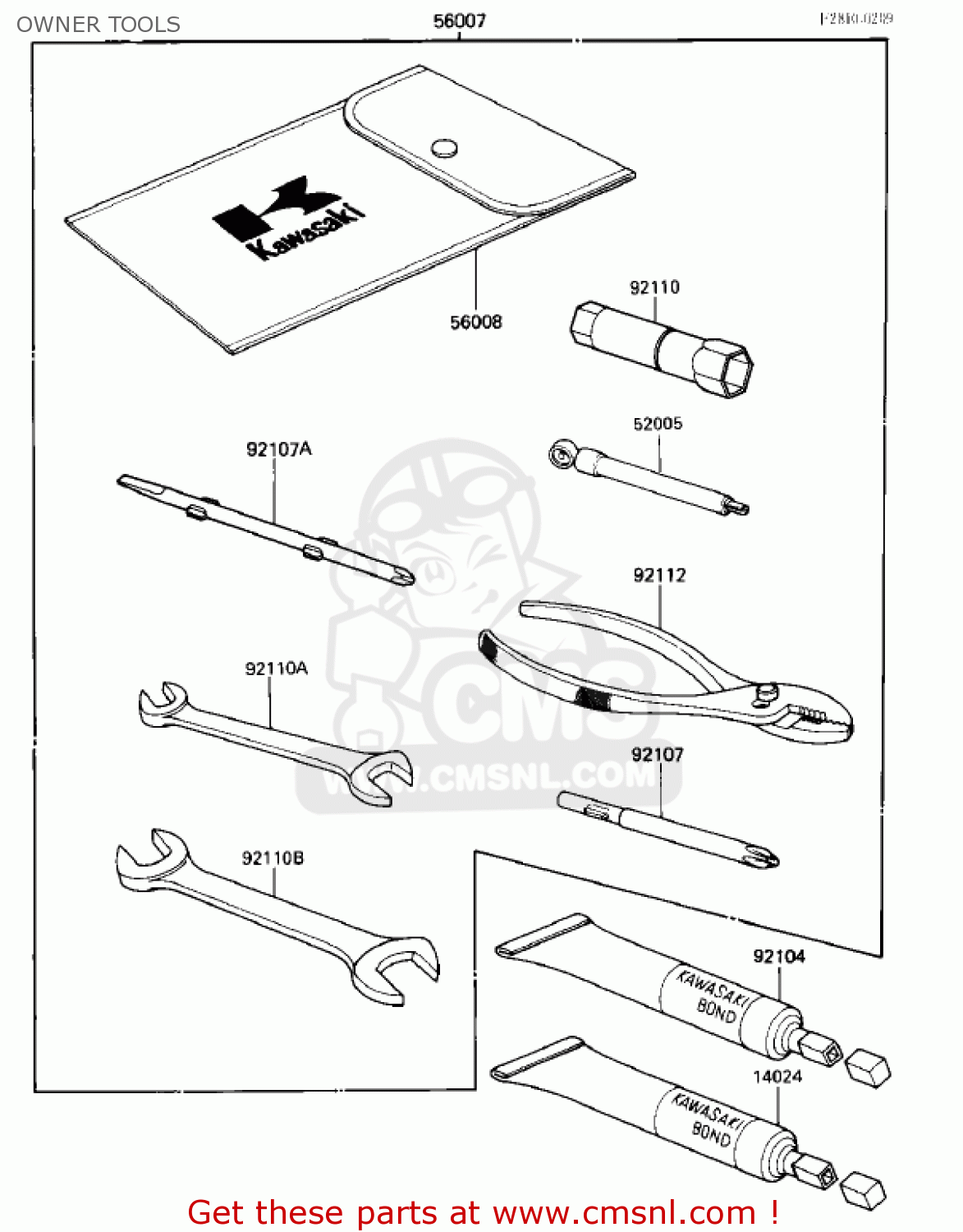 OWNER TOOLS VN700A1 LTD 1985 USA CALIFORNIA