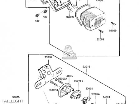 TAILLIGHT - VN700A1 LTD 1985 USA CALIFORNIA