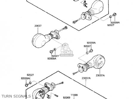 TURN SIGNALS - VN700A1 LTD 1985 USA CALIFORNIA