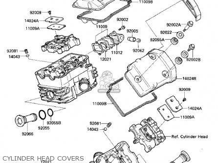 CYLINDER HEAD COVERS - VN700A1 LTD 1985 USA CALIFORNIA