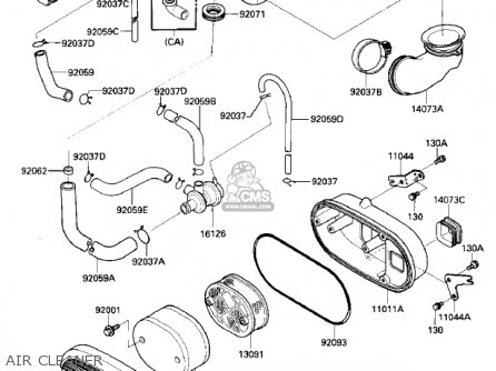 AIR CLEANER - VN700A1 LTD 1985 USA CALIFORNIA