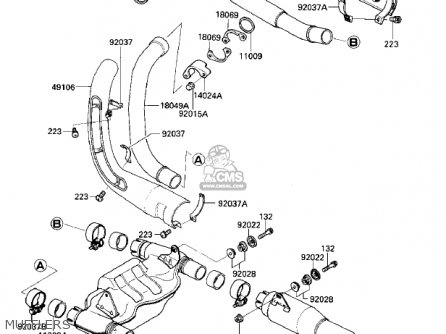 MUFFLERS - VN700A1 LTD 1985 USA CALIFORNIA