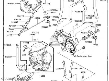 CARBURETOR ASSY - VN700A1 LTD 1985 USA CALIFORNIA