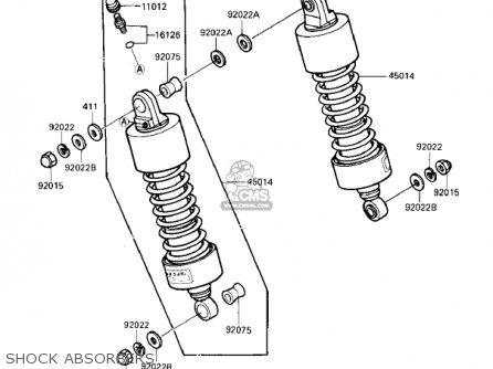 SHOCK ABSORBERS - VN700A1 LTD 1985 USA CALIFORNIA