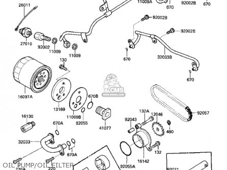 OIL PUMP/OIL FILTER - VN700A1 LTD 1985 USA CALIFORNIA
