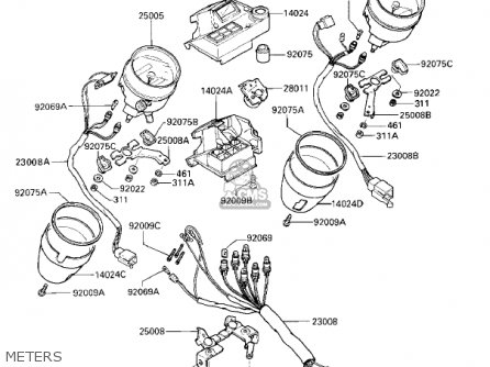METERS - VN700A1 LTD 1985 USA CALIFORNIA