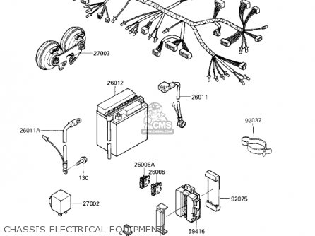 CHASSIS ELECTRICAL EQUIPMENT - VN700A1 LTD 1985 USA CALIFORNIA