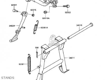 STANDS - VN700A1 LTD 1985 USA CALIFORNIA