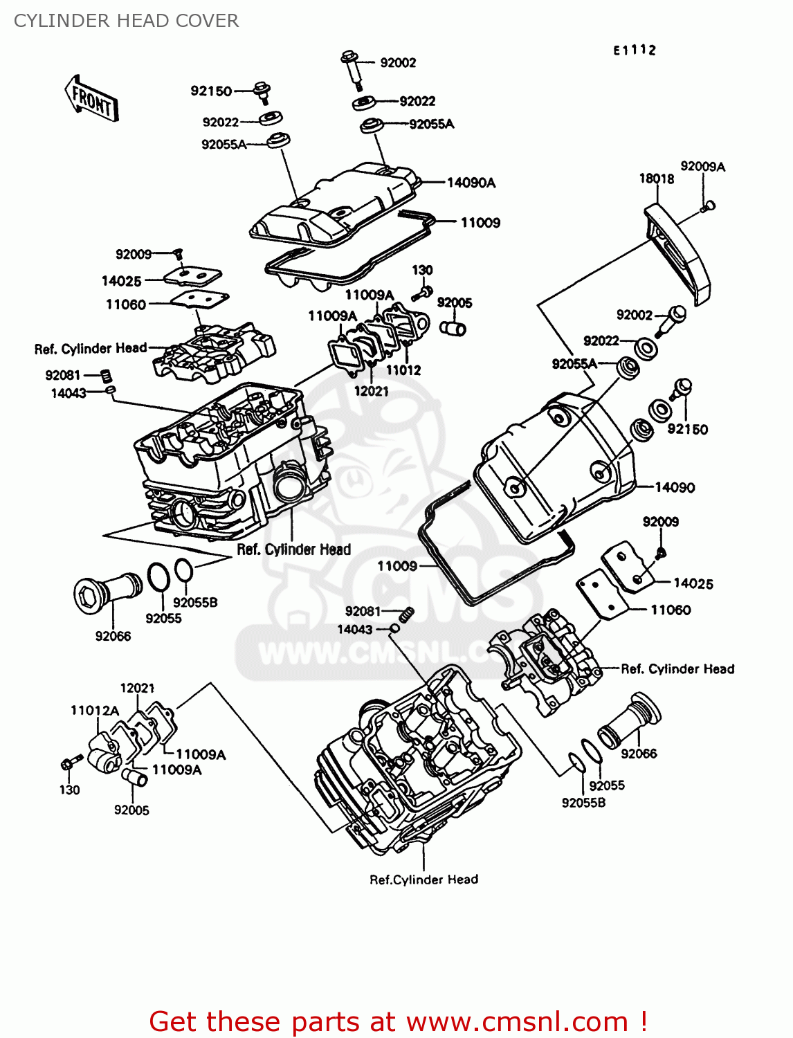 CYLINDER HEAD COVER VN750A10 VN750 TWIN 1994 UNITED KINGDOM FR NL AR FG IT SP ST
