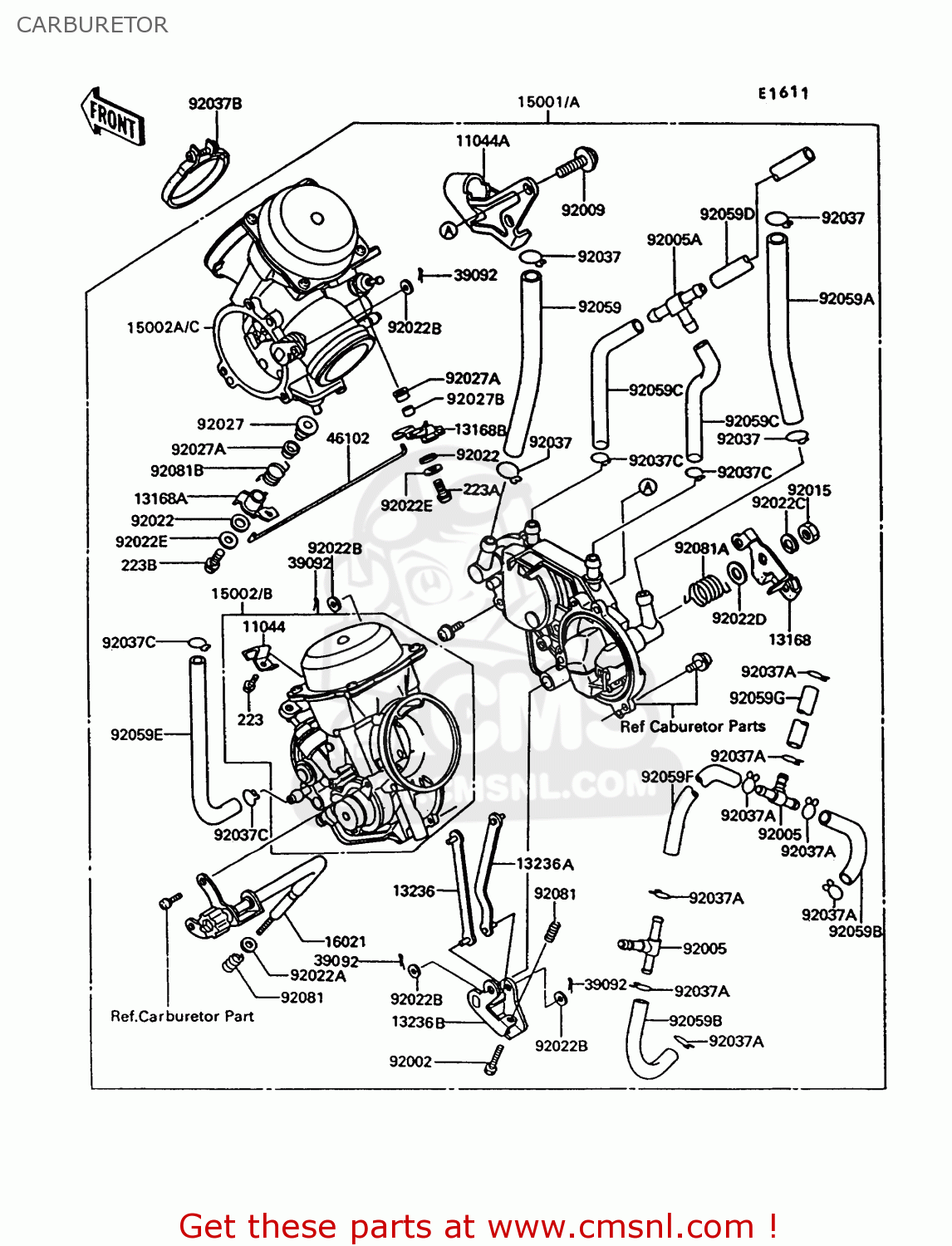 CARBURETOR VN750A10 VN750 TWIN 1994 UNITED KINGDOM FR NL AR FG IT SP ST