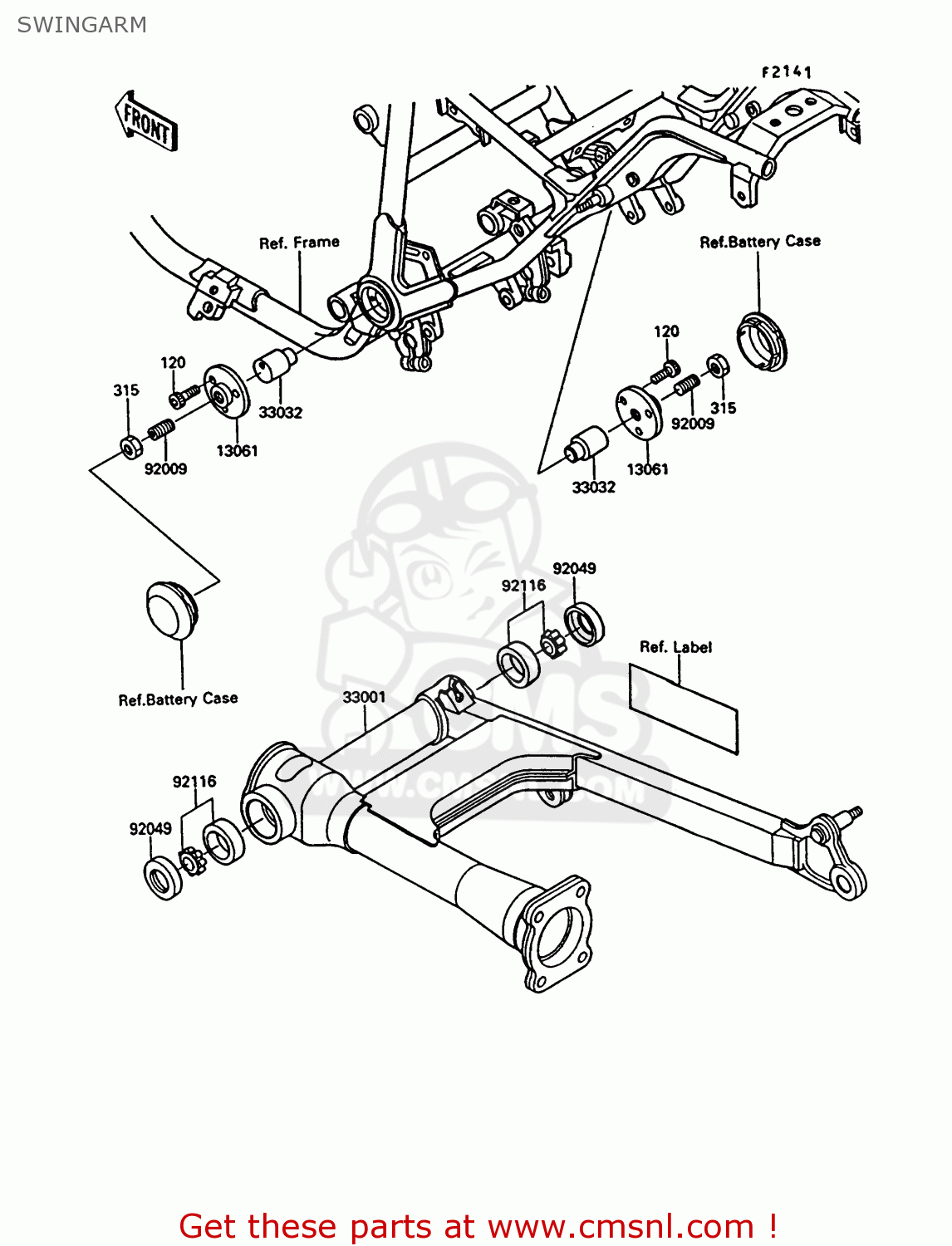 SWINGARM VN750A10 VN750 TWIN 1994 UNITED KINGDOM FR NL AR FG IT SP ST
