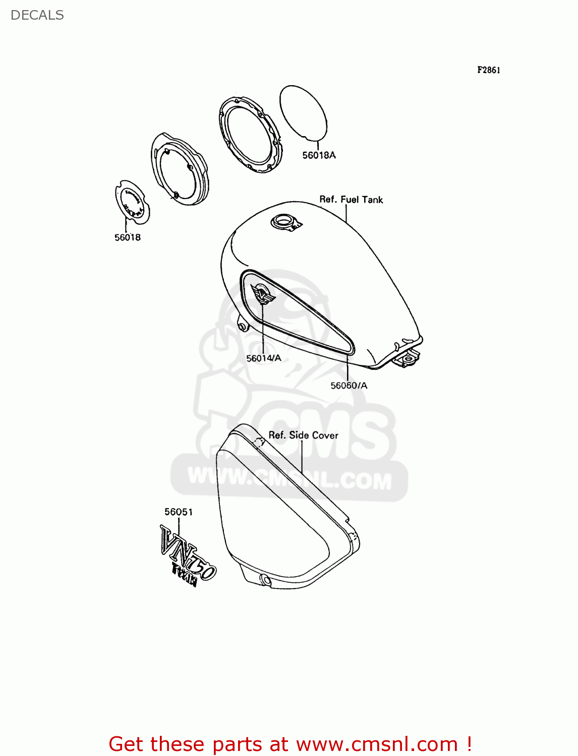 DECALS VN750A10 VN750 TWIN 1994 UNITED KINGDOM FR NL AR FG IT SP ST