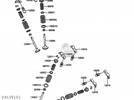 VALVE(S) - VN750A10 VN750 TWIN 1994 UNITED KINGDOM FR NL AR FG IT SP ST