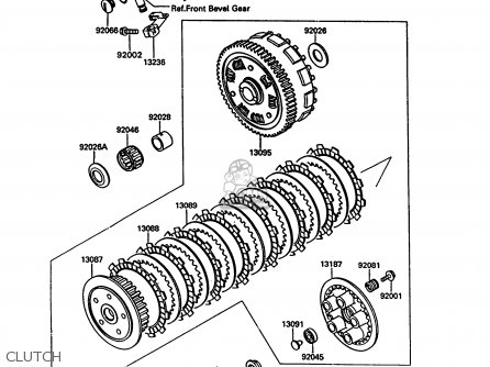 CLUTCH - VN750A10 VN750 TWIN 1994 UNITED KINGDOM FR NL AR FG IT SP ST