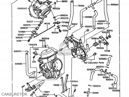 CARBURETOR - VN750A10 VN750 TWIN 1994 UNITED KINGDOM FR NL AR FG IT SP ST
