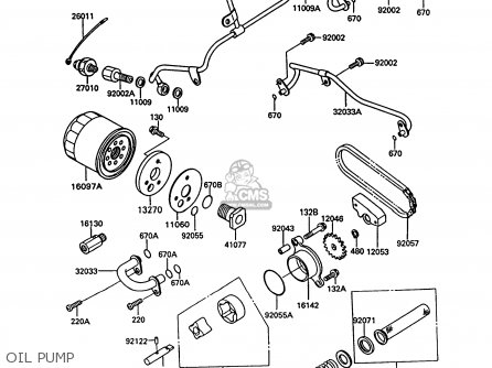 OIL PUMP - VN750A10 VN750 TWIN 1994 UNITED KINGDOM FR NL AR FG IT SP ST