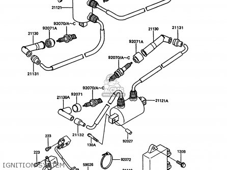 IGNITION SYSTEM - VN750A10 VN750 TWIN 1994 UNITED KINGDOM FR NL AR FG IT SP ST