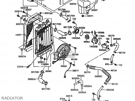 RADIATOR - VN750A10 VN750 TWIN 1994 UNITED KINGDOM FR NL AR FG IT SP ST