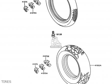 TIRES - VN750A10 VN750 TWIN 1994 UNITED KINGDOM FR NL AR FG IT SP ST
