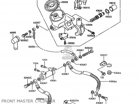 FRONT MASTER CYLINDER - VN750A10 VN750 TWIN 1994 UNITED KINGDOM FR NL AR FG IT SP ST