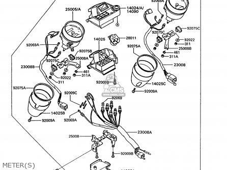 METER(S) - VN750A10 VN750 TWIN 1994 UNITED KINGDOM FR NL AR FG IT SP ST