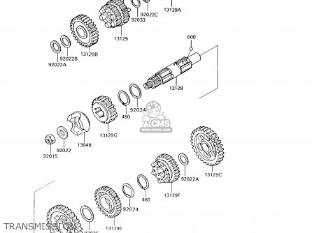 TRANSMISSION - VN750A10 VULCAN 750 1994 USA CALIFORNIA CANADA