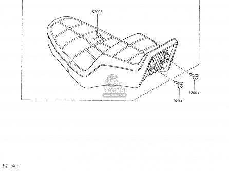 SEAT - VN750A10 VULCAN 750 1994 USA CALIFORNIA CANADA