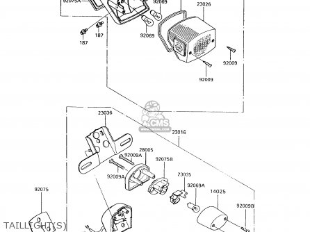 TAILLIGHT(S) - VN750A10 VULCAN 750 1994 USA CALIFORNIA CANADA