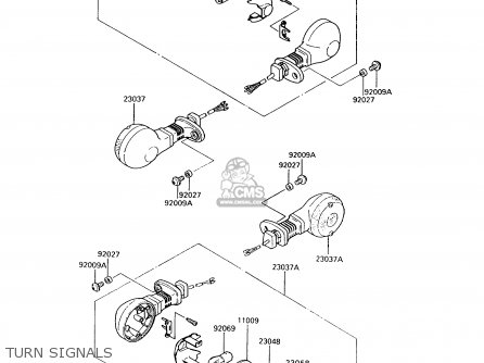 TURN SIGNALS - VN750A10 VULCAN 750 1994 USA CALIFORNIA CANADA