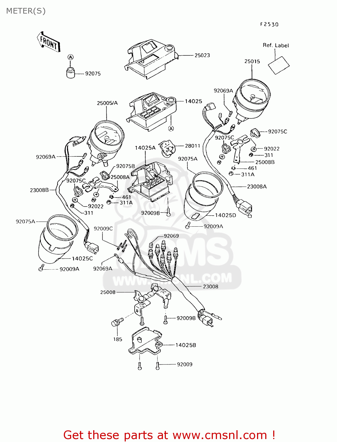 METER(S) VN750A11 VULCAN 750 1995 USA CALIFORNIA
