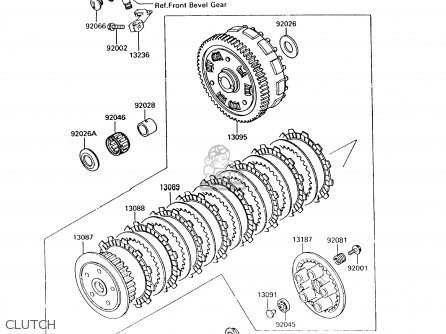 CLUTCH - VN750A11 VULCAN 750 1995 USA CALIFORNIA