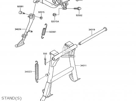 STAND(S) - VN750A11 VULCAN 750 1995 USA CALIFORNIA