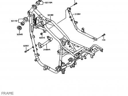 FRAME - VN750A12 VULCAN 750 1996 USA CALIFORNIA
