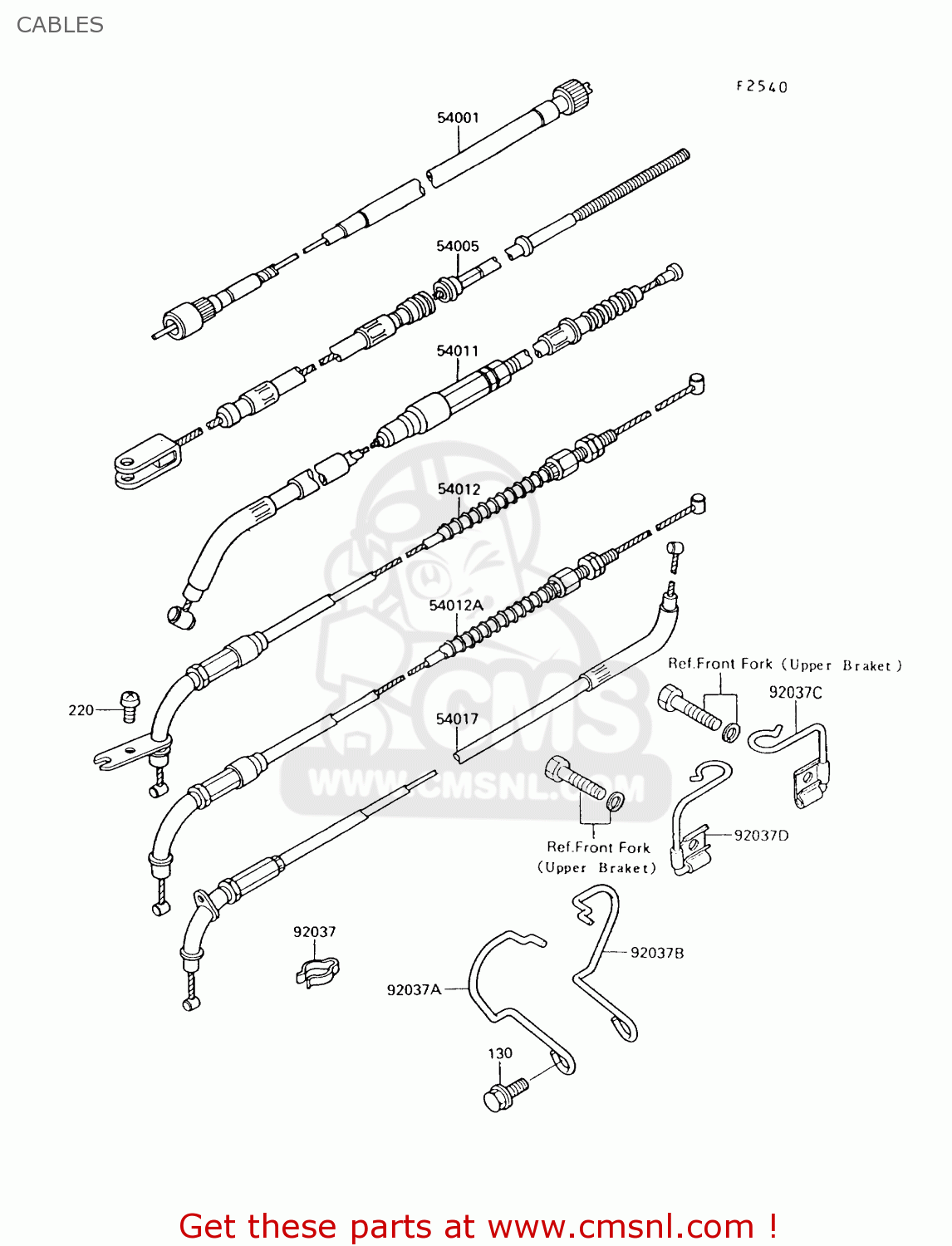 CABLES VN750A13 VULCAN 750 1997 USA CALIFORNIA