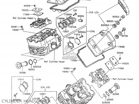 CYLINDER HEAD COVER - VN750A13 VULCAN 750 1997 USA CALIFORNIA