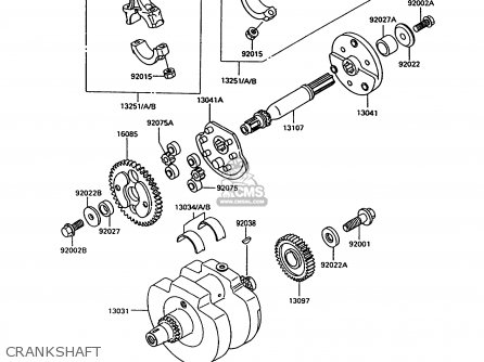 CRANKSHAFT - VN750A13 VULCAN 750 1997 USA CALIFORNIA