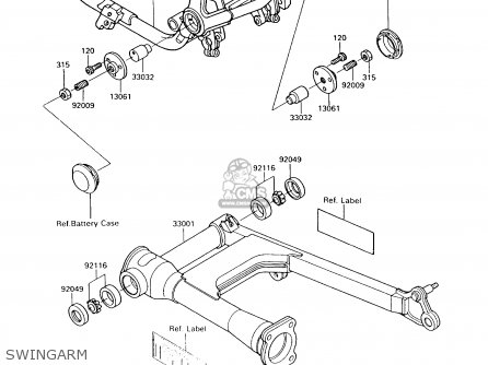 SWINGARM - VN750A13 VULCAN 750 1997 USA CALIFORNIA