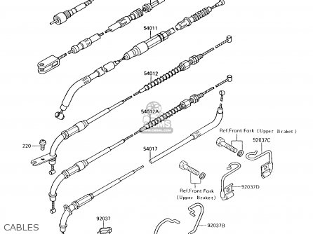 CABLES - VN750A13 VULCAN 750 1997 USA CALIFORNIA