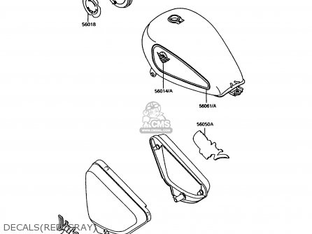 DECALS(RED/GRAY) - VN750A13 VULCAN 750 1997 USA CALIFORNIA