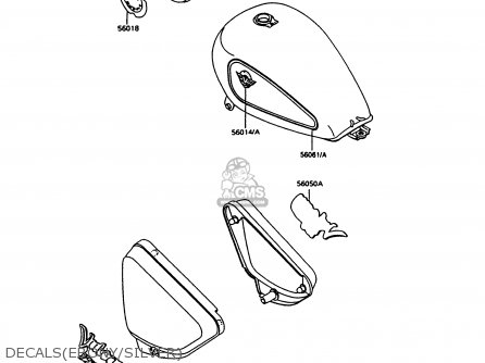 DECALS(EBONY/SILVER) - VN750A13 VULCAN 750 1997 USA CALIFORNIA