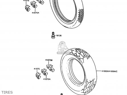 TIRES - VN750A14 VULCAN 750 1998 USA CALIFORNIA