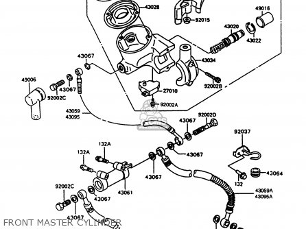 FRONT MASTER CYLINDER - VN750A14 VULCAN 750 1998 USA CALIFORNIA