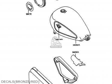 DECALS(BRONZE/RED) - VN750A14 VULCAN 750 1998 USA CALIFORNIA