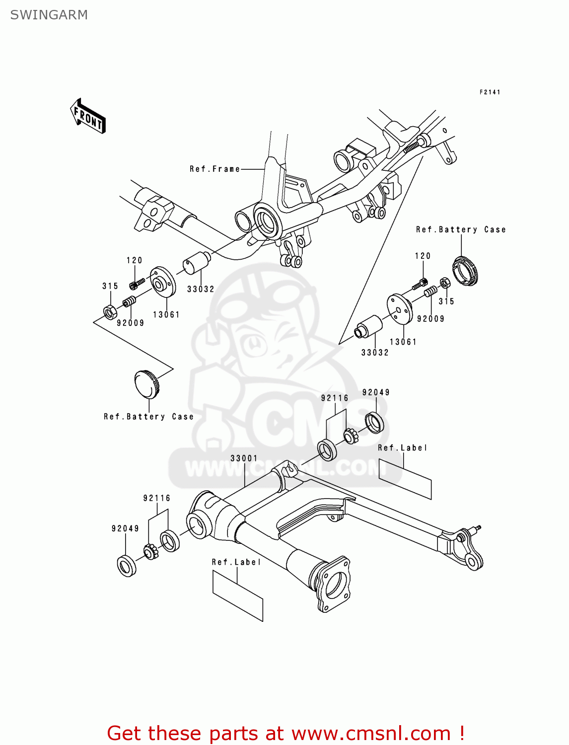SWINGARM VN750A15 VULCAN 750 1999 USA CALIFORNIA