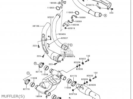 MUFFLER(S) - VN750A15 VULCAN 750 1999 USA CALIFORNIA