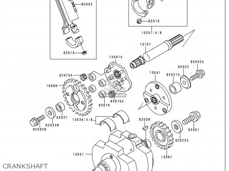 CRANKSHAFT - VN750A15 VULCAN 750 1999 USA CALIFORNIA