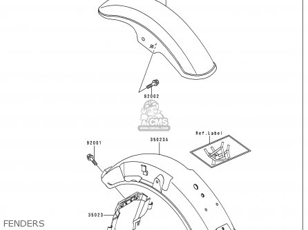 FENDERS - VN750A15 VULCAN 750 1999 USA CALIFORNIA