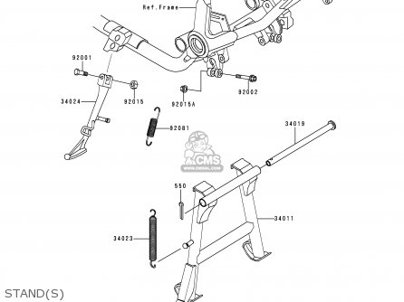 STAND(S) - VN750A15 VULCAN 750 1999 USA CALIFORNIA