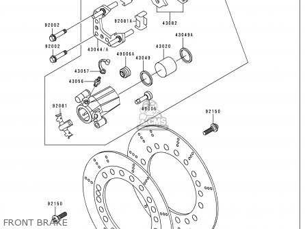 FRONT BRAKE - VN750A15 VULCAN 750 1999 USA CALIFORNIA