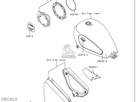 DECALS - VN750A15 VULCAN 750 1999 USA CALIFORNIA
